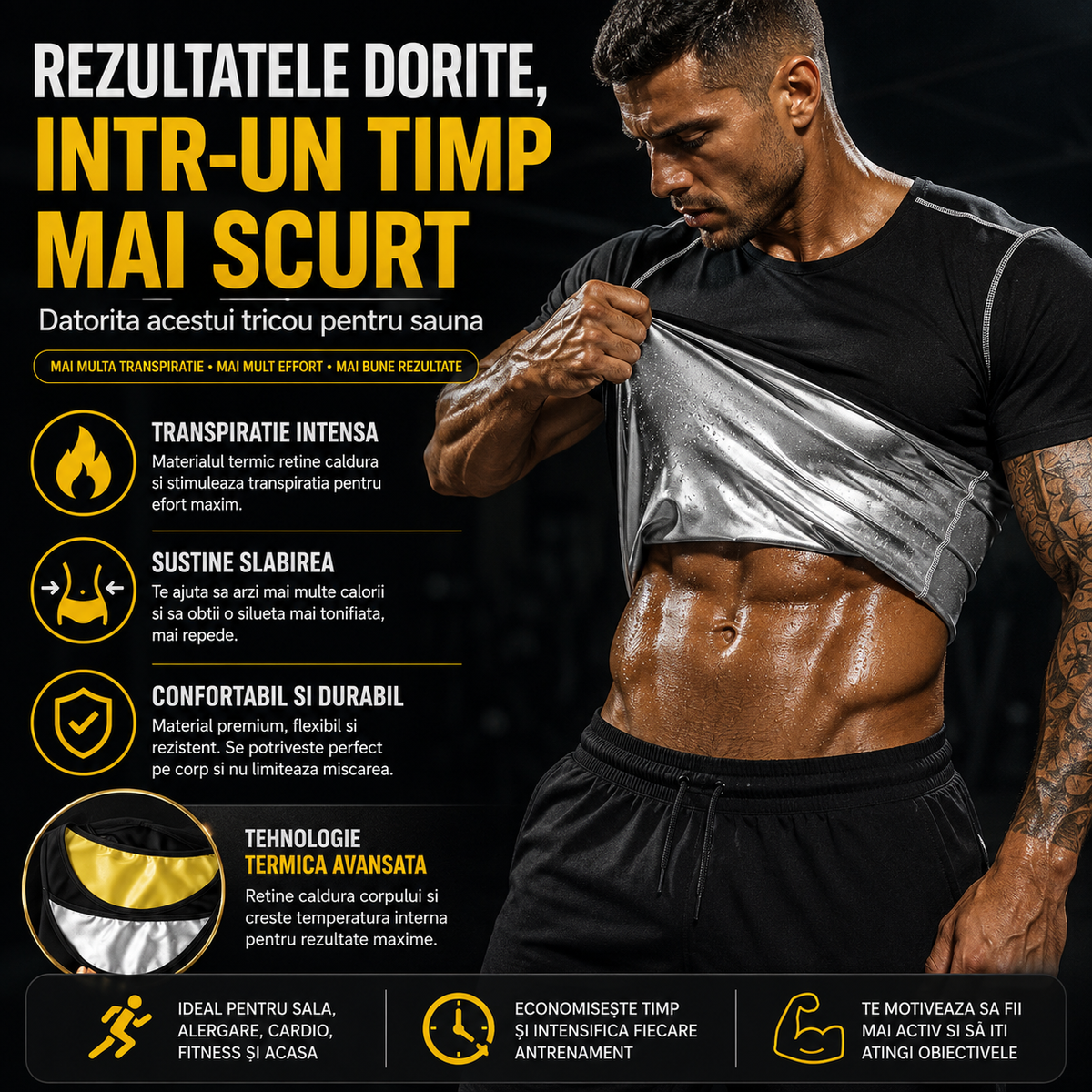ThermoFit Tricou pentru Sauna