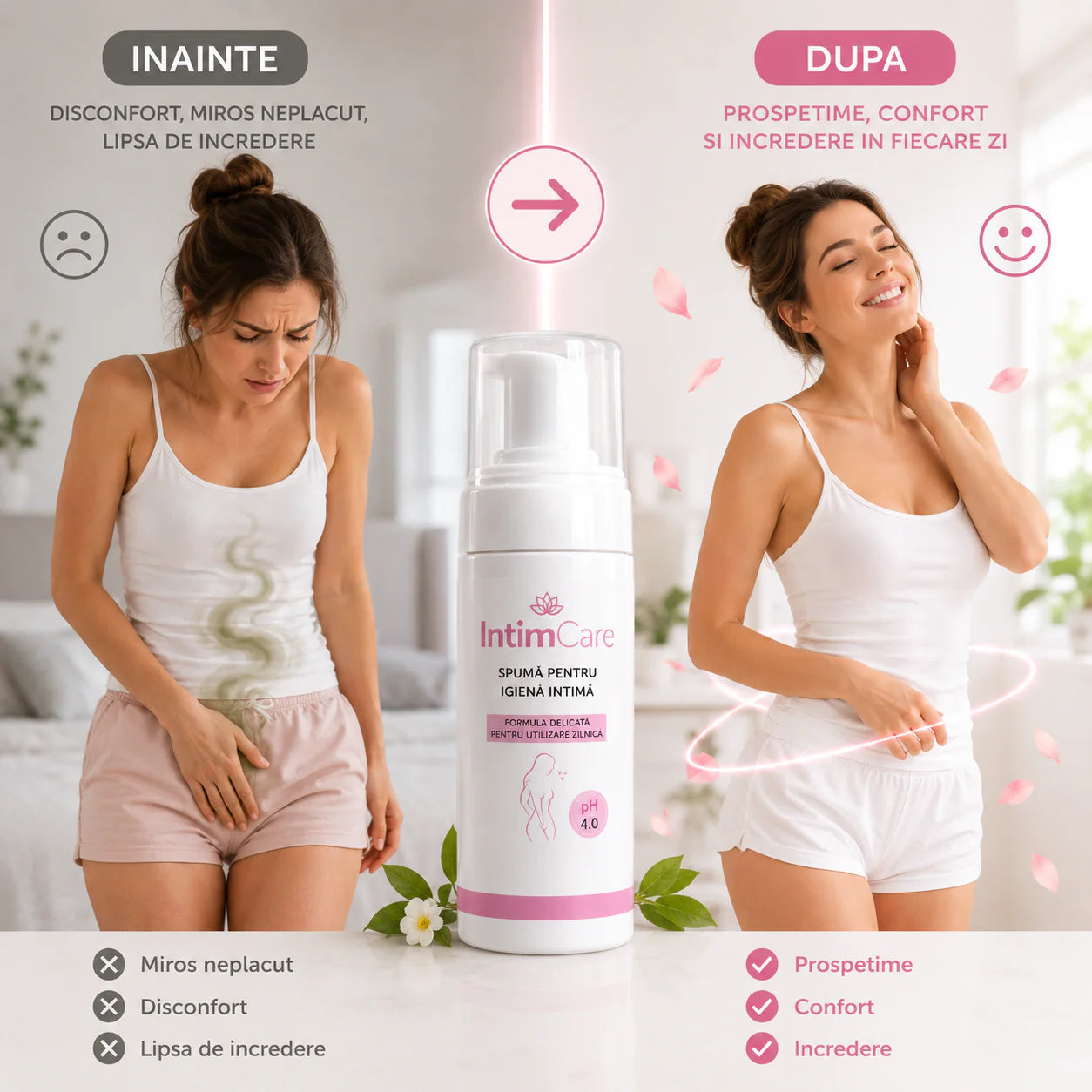 IntimCare Spuma Pentru Igiena Feminina