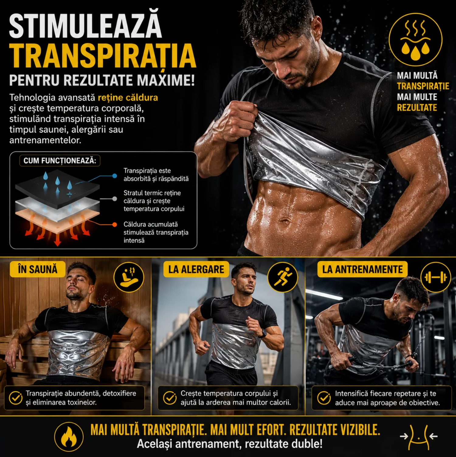 ThermoFit Tricou pentru Sauna